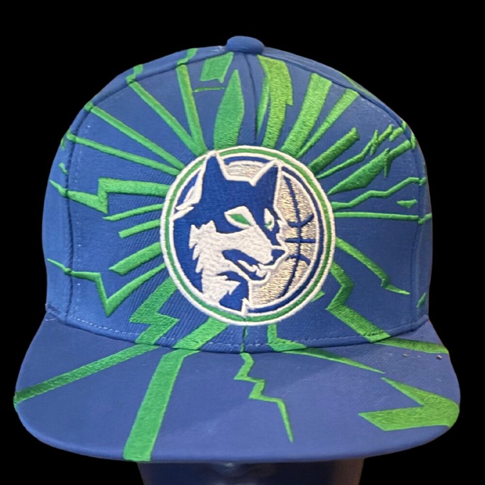 Minnesota Timberwolves Mitchell & Ness Hardwood Classics Earthquake Snapback Hat
